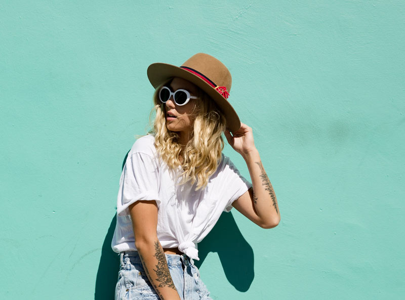 Girl protected with lip care from Blistex